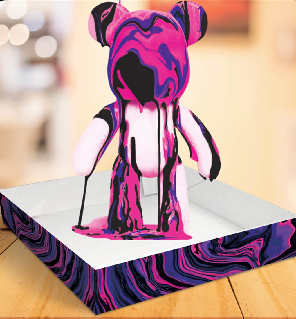 Splat Planet kūrybinis rinkinys Marble Bear, rožinis