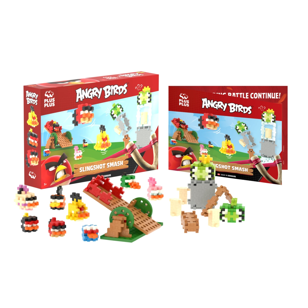 Plus Plus konstruktorius Angry Birds Katapultos smūgis