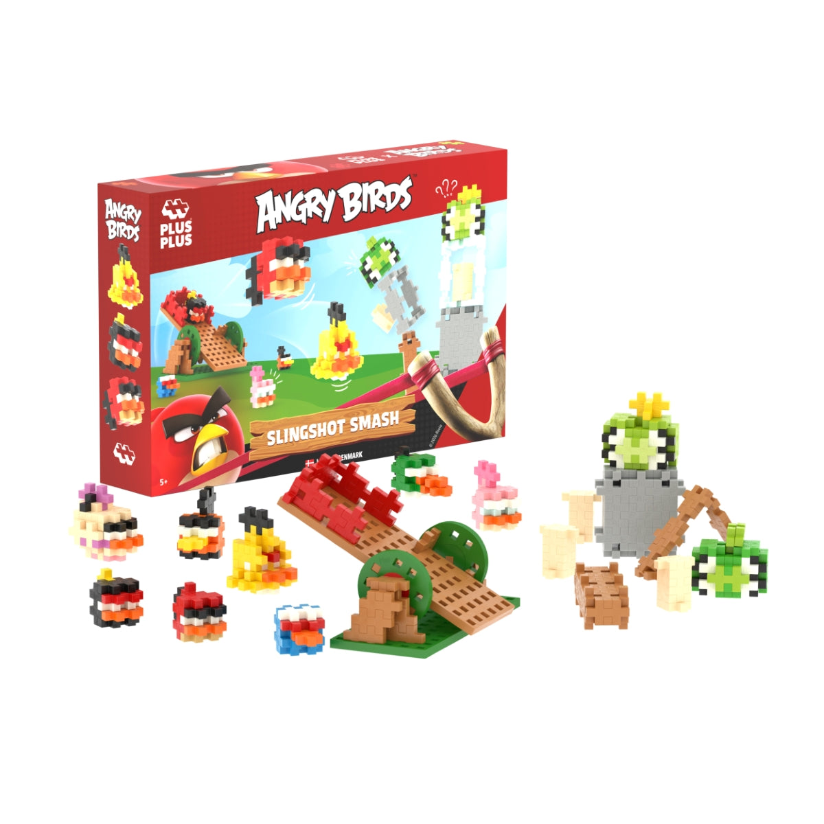 Plus Plus konstruktorius Angry Birds Katapultos smūgis