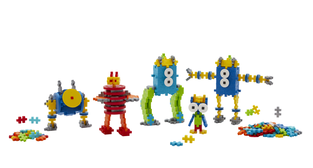 Plus Plus konstruktorius, Mokausi statyti robotus, 250 det.