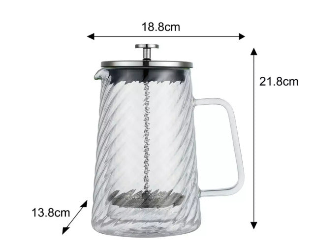 Kavos/ arbatos presas, 1L, stiklas, KB 7764, Klausberg