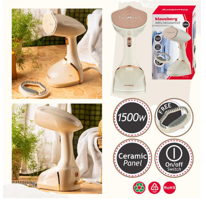 Vertikalus garinis drabužių lygintuvas, 1500W, 400ml talpa, KB 9078, Klausberg