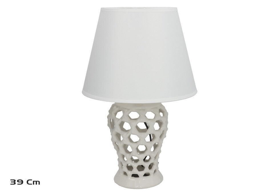 Keraminė lempa, 25.00 × 25.00 × 39.00 cm, DECORLIFE