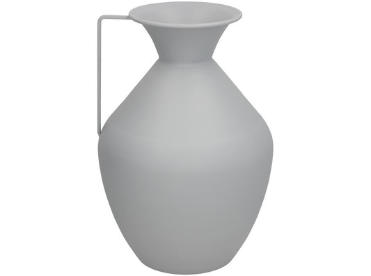 Vaza, pilkas metalas, 15.5D x 36 x 24 cm, DECORLIFE