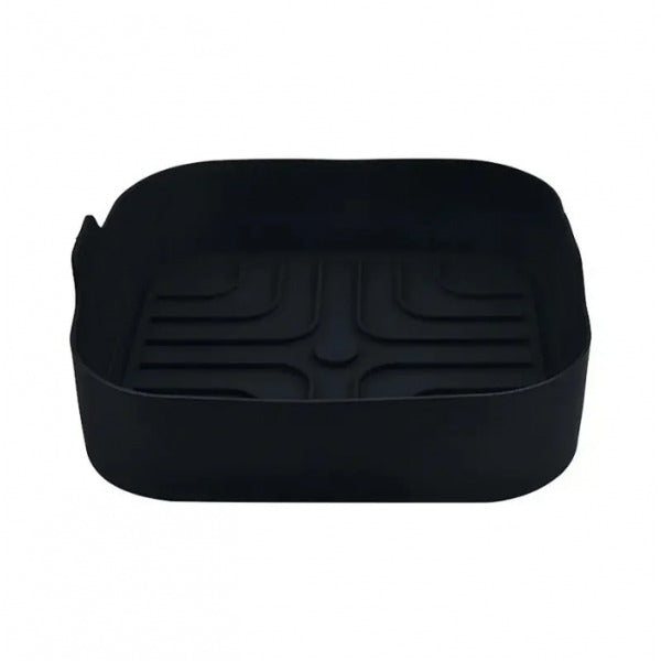 Silikoninis įdėklas, skirtas „AirFryer Rosberg R51980SS“, 20,5x20,5x5,5 cm, juodas
