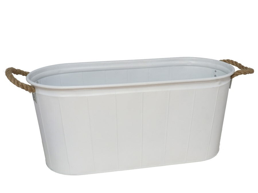 Ovalus gėlių vazonas su rankenomis Sena 57x24,5x25,5 cm, GARDEN ENJOY