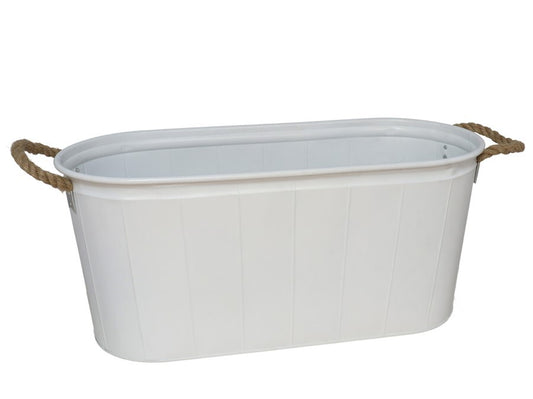 Ovalus gėlių vazonas su rankenomis Sena 57x24,5x25,5 cm, GARDEN ENJOY