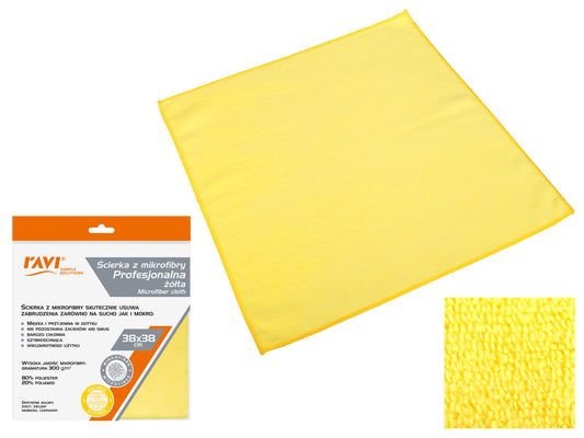 Profesionali mikropluošto šluostė, geltona, 20 x 1 x 23, 10479, Simple Solution
