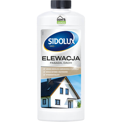 SIDOLUX HOME & GARDEN fasadų, išorinių sienų ir stogų valiklis, 1 l. 9 vnt. dėžėje.