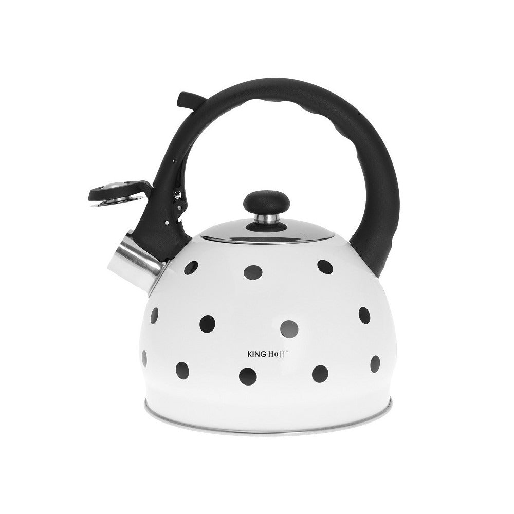 Tradicinis arbatinukas, plienas, 2.6 l, su taškeliais, Kinghoff, KH 1053