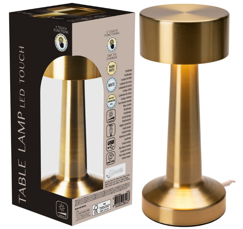 Stalinė lempa, aukso spalvos, 22 LED, 21 cm, 568160, VILDE