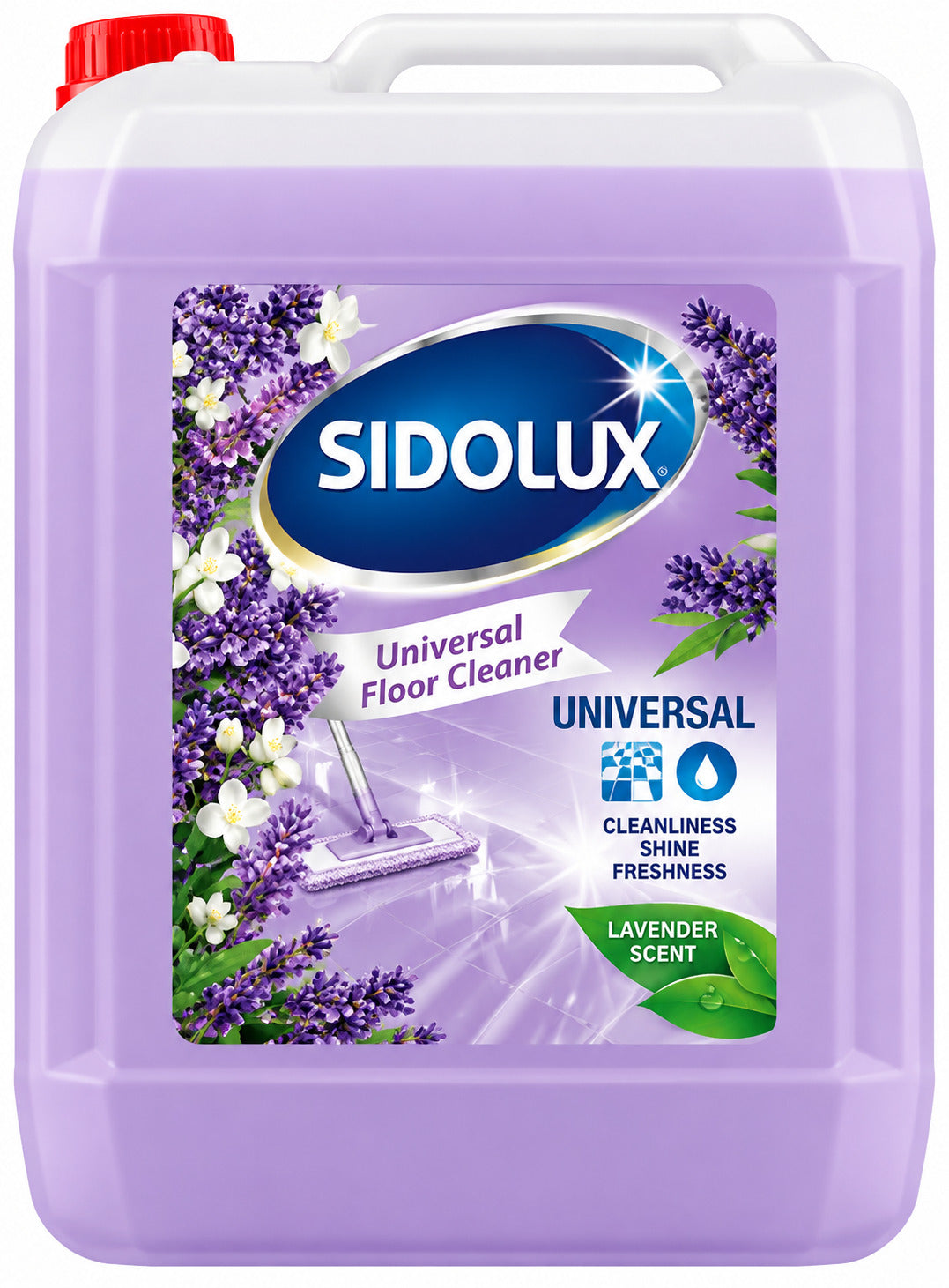 SIDOLUX UNIVERSAL grindų ploviklis su levandų ir Marselio muilo kvapu, 5 l.