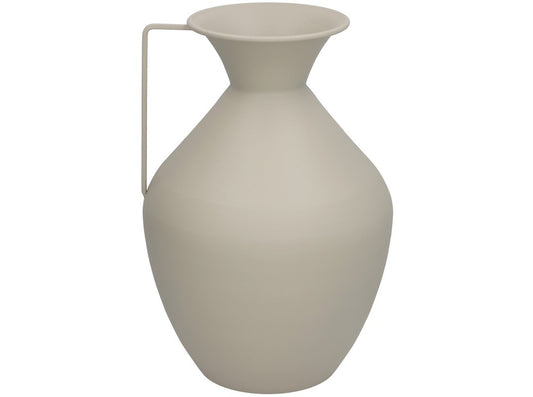 Vaza, smėlio spalvos metalas, 15.5D x 36 x 24 cm, DECORLIFE