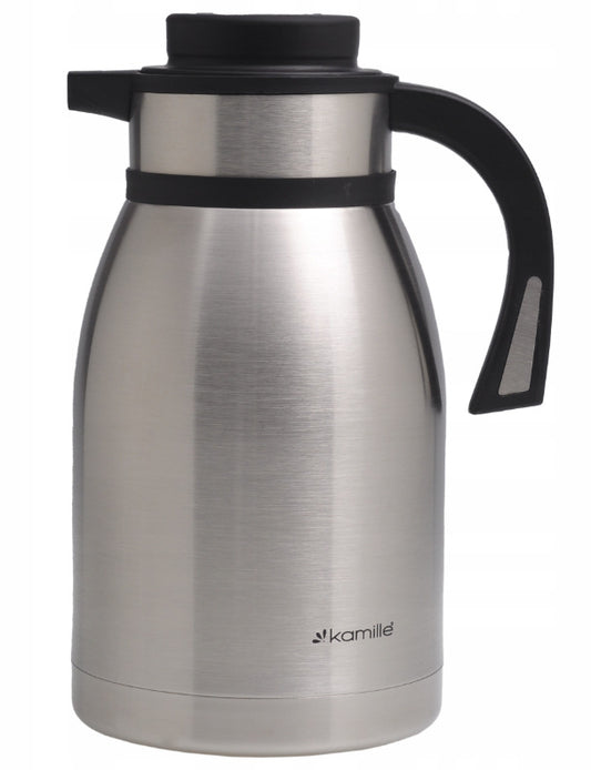 Nerūdijančio plieno termosas 2,0 L, sidabrinis, 2222, KAMILLE