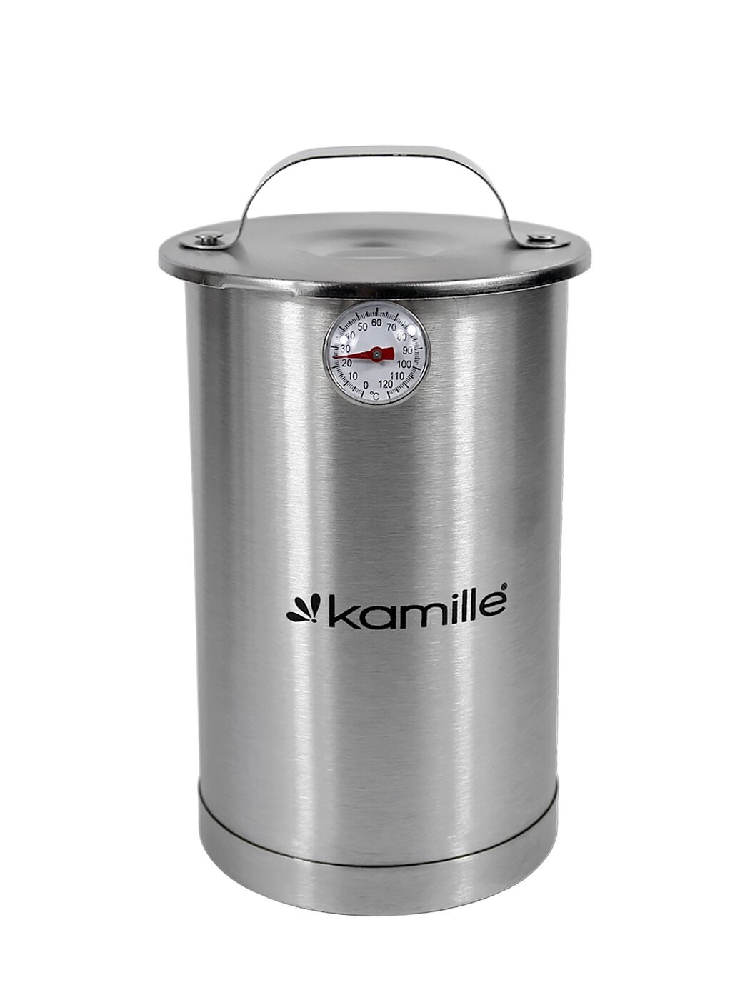 Plieninis kumpio viryklė su termometru, 1,5 l, 6506, „Kamille“