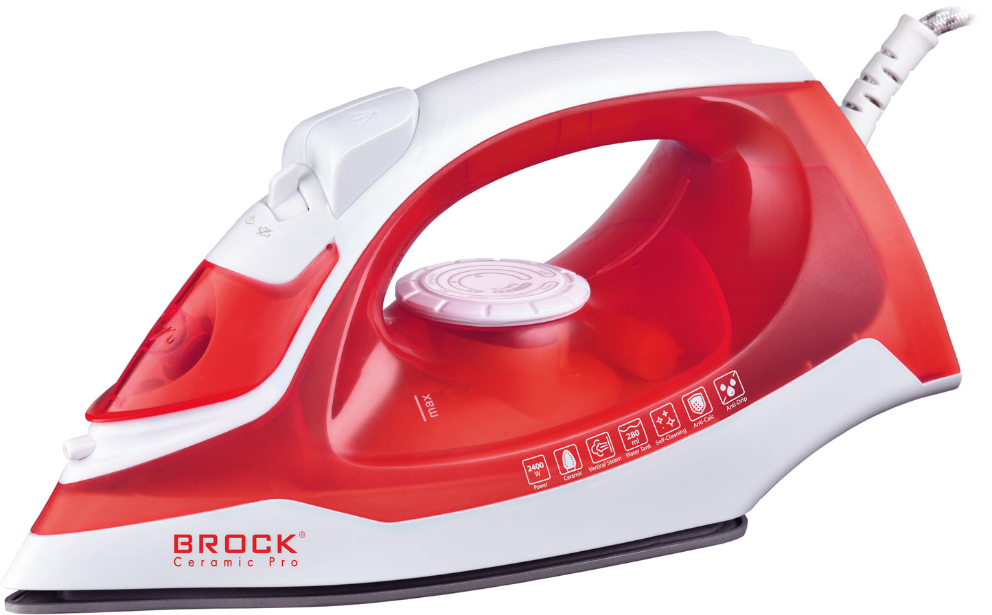 Garinis lygintuvas BROCK BSI 2011 RD, 2400W