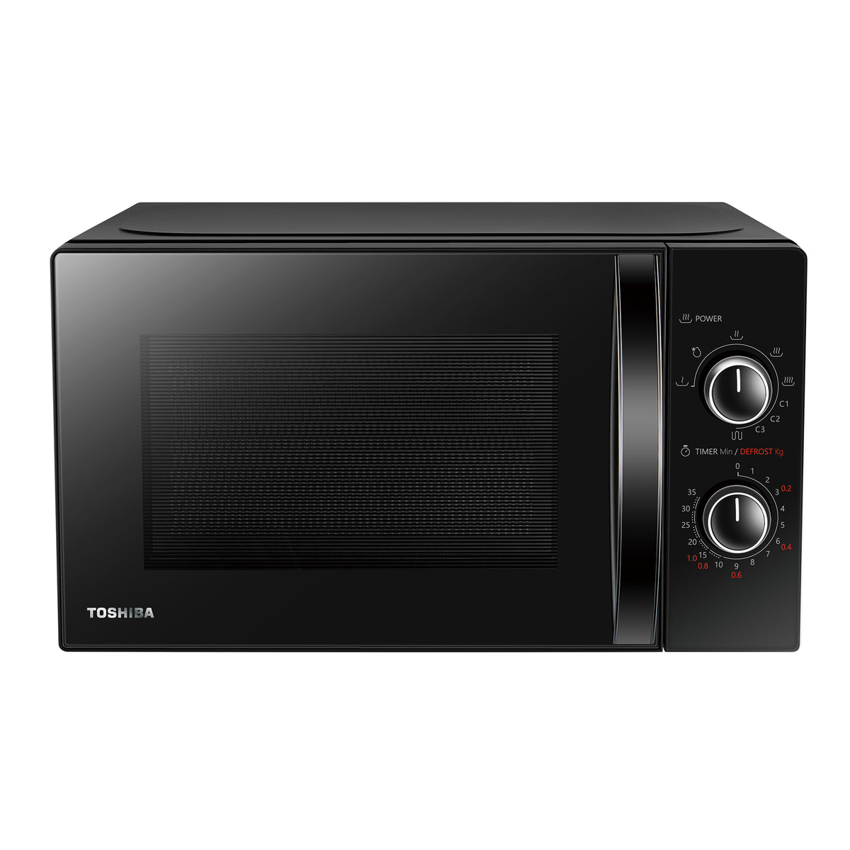„Toshiba MW MG20PBK“, 20 l, 800 W galia, grilio funkcija, 6 galios lygiai