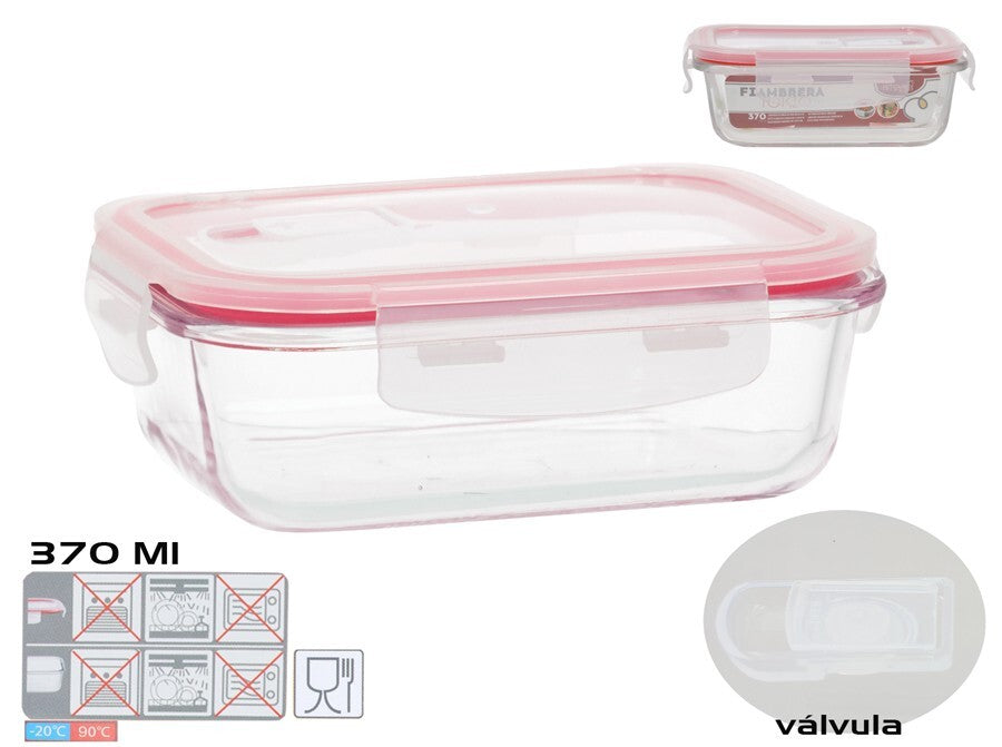 Stačiakampė pietų dėžutė 370 ml, 5,5 x 15,5 x 11 cm, KITCHEN&GO