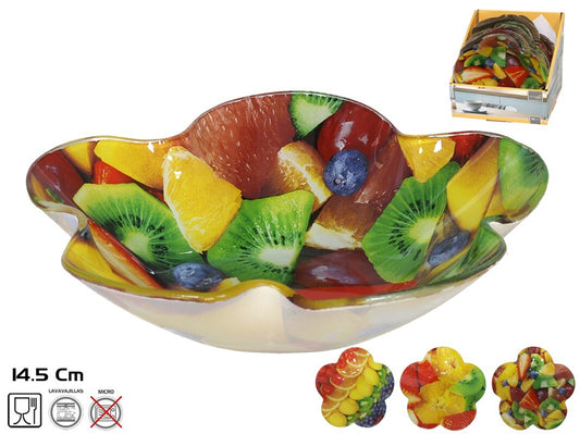 Stiklinis dubuo, 3 dizainai, 4 x 15 x 15 cm, KITCHEN&GO