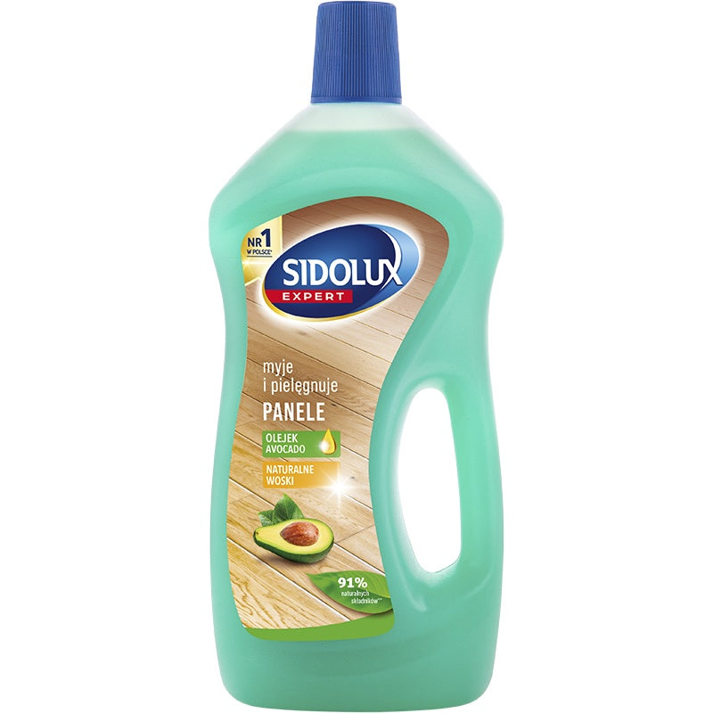 SIDOLUX EXPERT laminuotų grindų valiklis, 750 ml. 10 vnt. dėžėje.