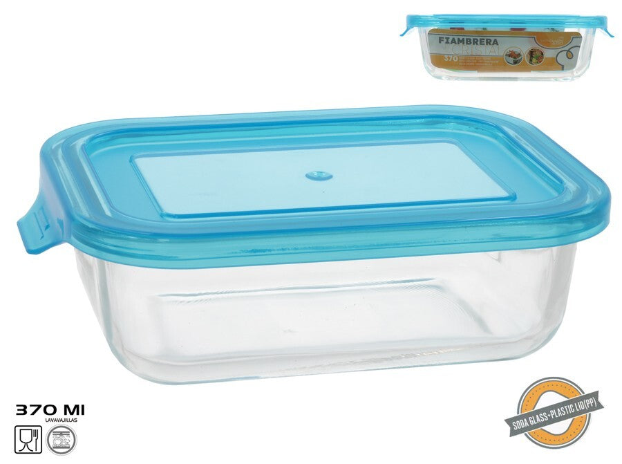 Stačiakampė stiklinė pietų dėžutė 370 ml, 5 x 16,5 x 11 cm, KITCHEN&GO