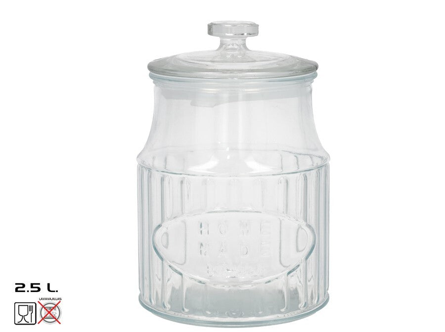 Vintage stiklinis indas, 2.5 l, 15.50 x 15.50 x 23.00, KITCHEN&GO