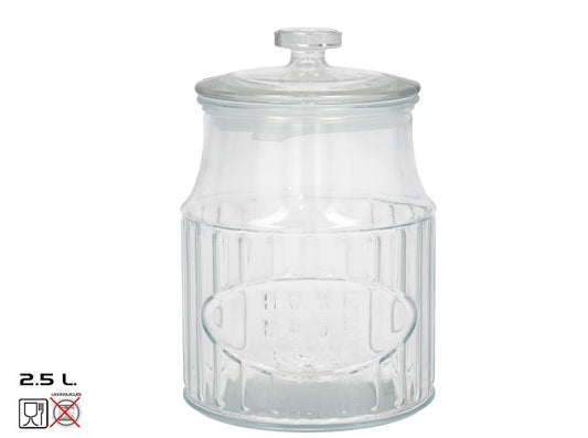Vintage stiklinis indas, 2.5 l, 15.50 x 15.50 x 23.00, KITCHEN&GO