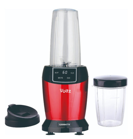 „Nutri“ trintuvas, 1200 W, LED ekranas, 2 puodeliai: 1 l / 800 ml, raudonas, 5OV51162FR, „Oliver Vol