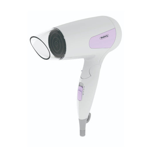 Plaukų džiovintuvas, 1200W, Sulankstoma rankena, Balta/Violetinė, 551100NWPP, Rosberg