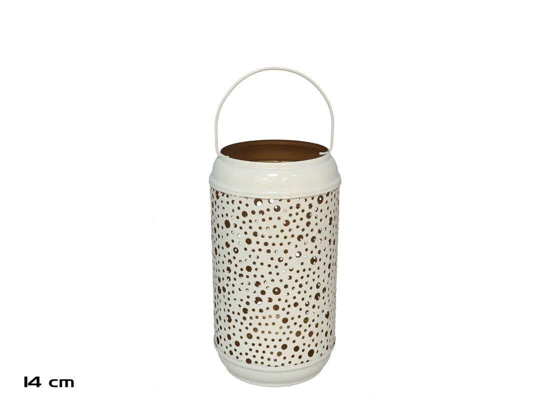 Kreminė žibintas žvakėms, 14 cm, Anita, 7.50 x 7.50 x 14.00, GARDEN ENJOY