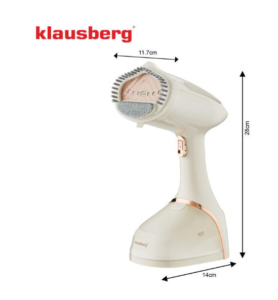 Vertikalus garinis drabužių lygintuvas, 1500W, 400ml talpa, KB 9078, Klausberg