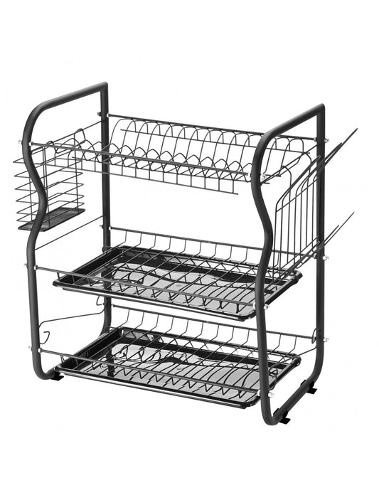 Rosberg 55R53000OB indų džiovyklė, 3 lygiai, 43×24×45 cm, juoda