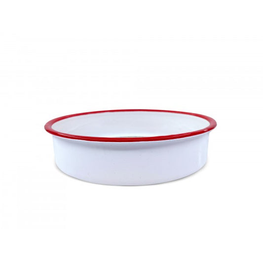 Apvali emaliuota kepimo forma Oliver Voltz 5V1222KR30, 30×8,0 cm, balta