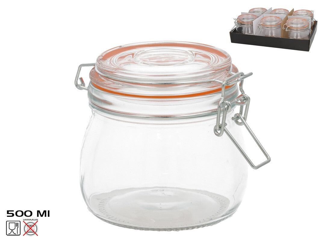 Hermetiškas indas 500 ml, 10,5 x 11 x 14 cm, KITCHEN&GO