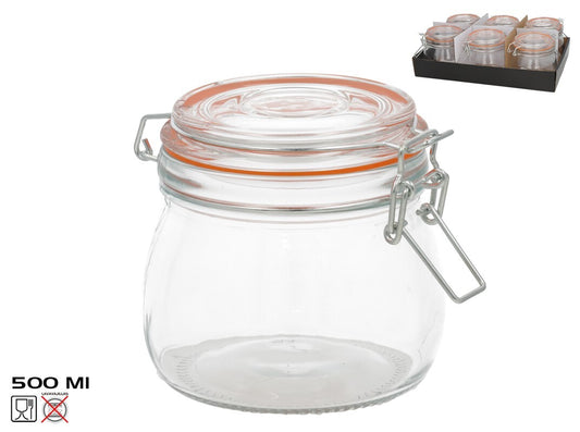 Hermetiškas indas 500 ml, 10,5 x 11 x 14 cm, KITCHEN&GO