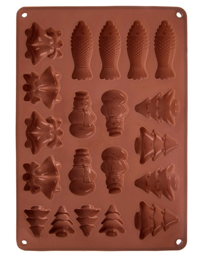 Sausainių ir šokoladinių saldainių formelė, silikoninė, 34 x 24,5 x 1 cm, 154436, ORION