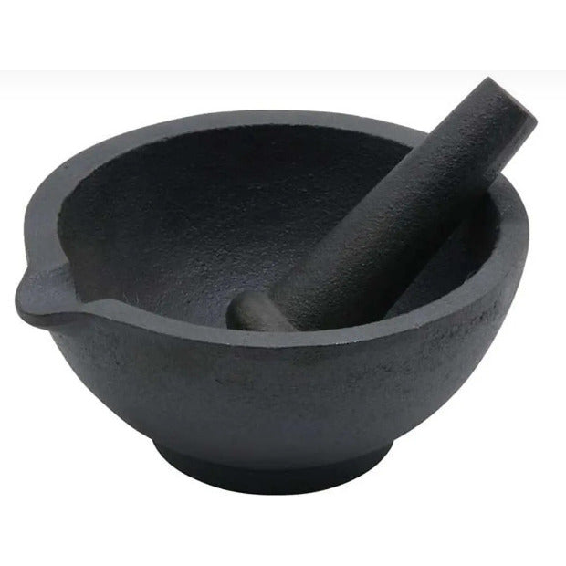 Skiedinys ir grūstuvėlis, akmuo, 2 elementų rinkinys, ø13x6,5cm Kinghoff.
