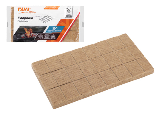 Pilki uždegimo kubeliai griliui ir židiniui, 24 vnt., 18.5 x 9.3 x 0.9, 21969, Simple Solution
