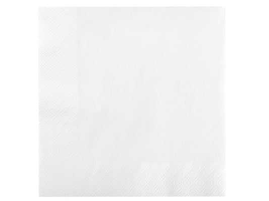 ELEGANCE servetėlės, 20 vnt., baltos, 16.5 x 16.5 x 2.3, 20394, RAVI Decor