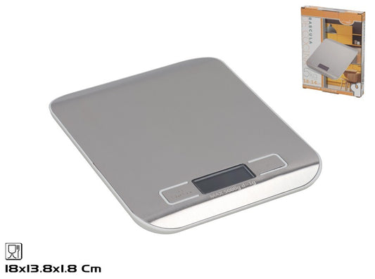 Skaitmeninės virtuvinės svarstyklės 5 kg, 18 x 14 x 2 cm, KITCHEN&GO