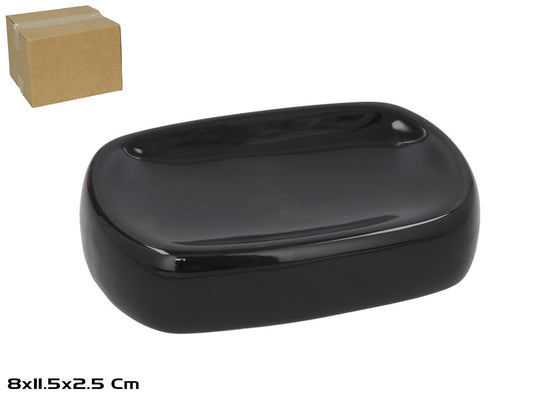 Keraminė muilinė, juoda, 8.50 x 12.00 x 3.00, BATH&GO