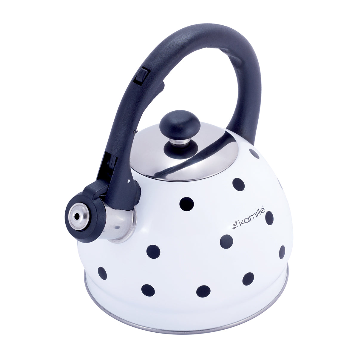 Nerūdijančio plieno arbatinukas su švilpuku, 2,0 l (baltas), 1070 WH, Kamille