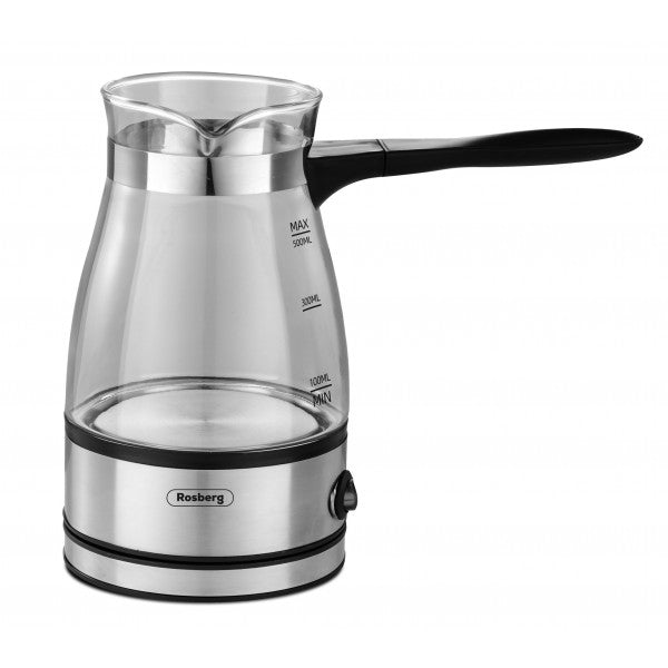 Elektrinė turkiška kavos virimo mašina Rosberg R51165C, 600W, 500 ml, Stiklas