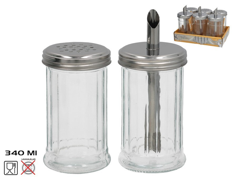 Cukrinė 340 ml, 2 rūšių, 8,5 x 7,5 x 7,5 cm, KITCHEN&GO