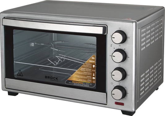 Orkaitė su konvekcijos ir grilio funkcija BROCK TO 3001 SS 30L, 1600W