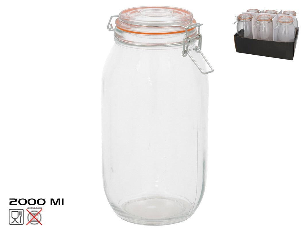 Hermetiškas indas 2000 ml, 25 x 12 x 12 cm, KITCHEN&GO