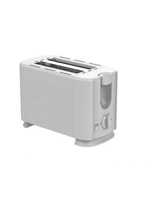Rosberg 555R51440G, dviejų riekelių skrudintuvas, 700 W, 6 šildymo lygiai, balta