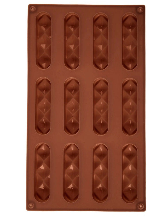 Sausainių ir praline saldainių kepimo formelė, silikoninė, 29,5 x 17 x 1,5 cm, 154445, ORION