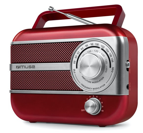 Nešiojamasis radijas, 2 dažnių juostos, M 056 RED, MUSE