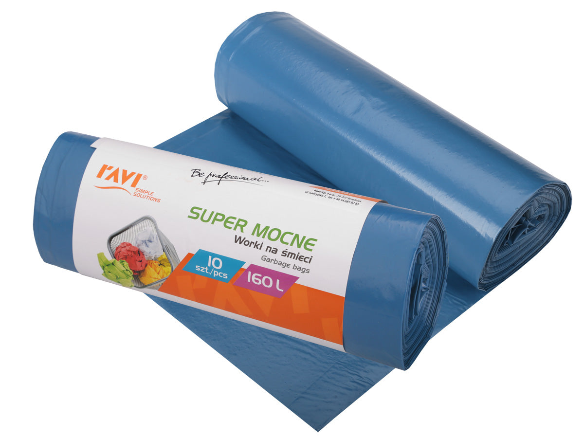 LDPE šiukšlių maišai 160 l, 100 x 130 cm, 10 vnt., 26.5 x 7 x 7, 00747, Simple Solution